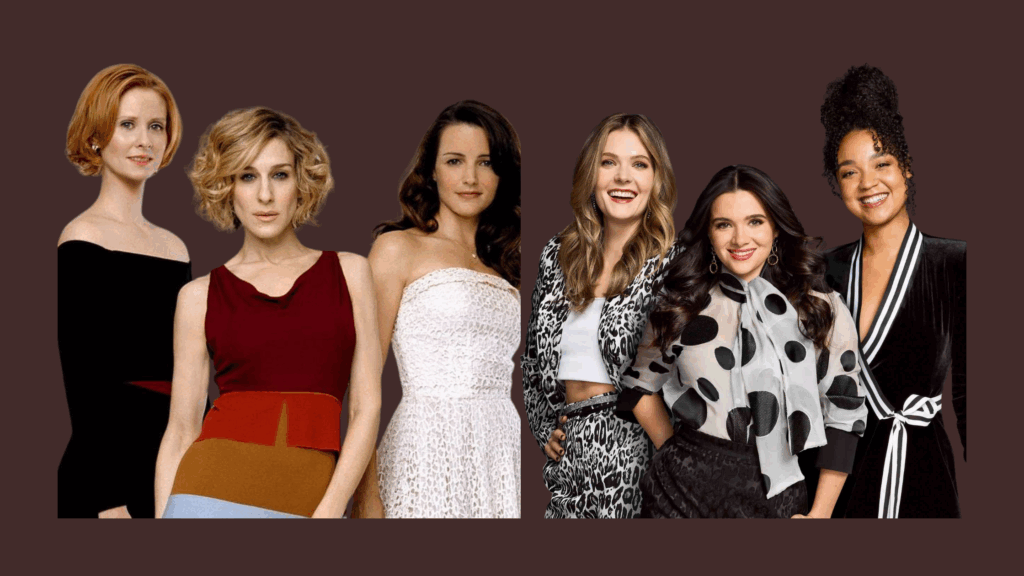 seis mulheres sorrindo demonstrando conexão e alegria em uma cena que representa a amizade feminina na vida adulta.